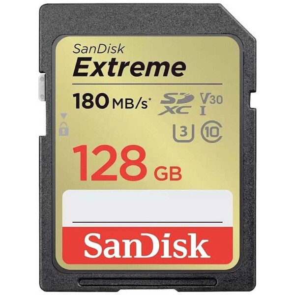 SanDisk Extreme PLUS SDXC karta 128 GB UHS-I nárazuvzdorné , vodotesné; SDSDXWA-128G-GNCIN - SanDisk SDXC UHS-I U3 128GB SDSDXWA-128G-GNCIN