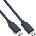 InLine USB-C (M) - USB-C (M) čierna / Kábel / USB 3.2 Gen 2 / 20 Gbps / 2 m (35702A)