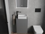 MEXEN - Nadiaumývadlo na dosku 36 x 23, bélá/čierna hrana 21613607
