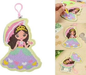 JOKOMISIADA Diamantové maľovanie peňaženka Princezná