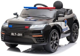Mamido Detské elektrické autíčko Police čierne