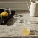 Ferm LIVING Poháre Ripple Low Clear 250 ml – set 4 ks