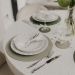 Eulenschnitt Obojstranné prestieranie Heart Green Ø 35 cm