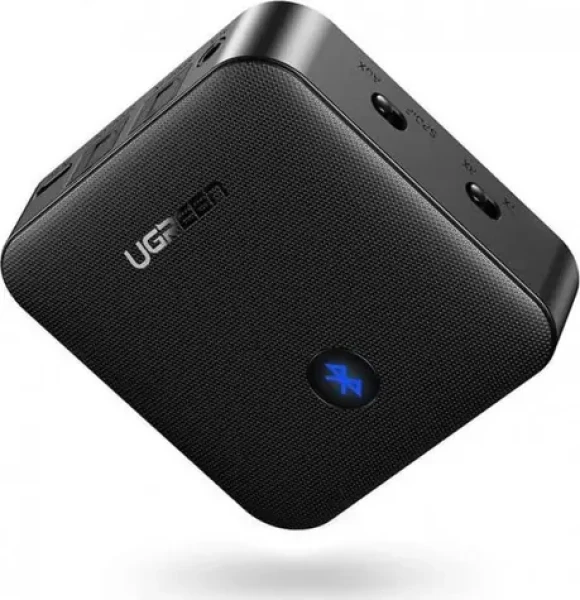 Ugreen CM144 2v1 bluetooth adaptér čierna / prijímač / vysielač pre hudbu / micro USB / 3.5 jack (UGR422BLK)