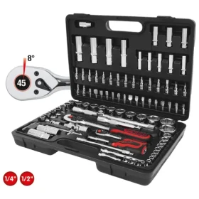 KS Tools CHROMEplus sada kľúčov 1/4" + 1/2" 96 ks (918.0796)