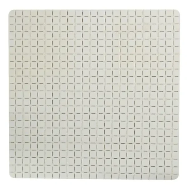 MSV QUADRO Premium protišmyková podložka do sprchy biela / SBS kaučuk / 54 x 54 cm