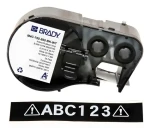 BRADY Vinylová páska pre BMP41/BMP51/BMP53/M410/M510/M511 / Páska do tlačiarne štítkov / 19 mm / vinyl / čierno-biela (M4C-750-595-BK-WT)