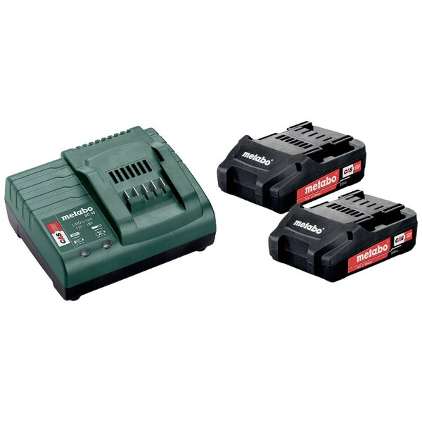 Metabo Basic-Set 2 x 2.0 Ah 685161000 náhradný akumulátor pre elektrické náradie 2.0 Ah Li-Ion akumulátor; 685161000