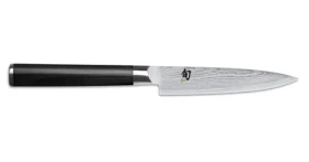 KAI Shun Classic DM-0716 / Kuchynský nôž / Čepeľ 10 cm / Oceľ VG-MAX / 32 vrstiev damašku / Pakkawood (DM-0716)