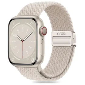 Tech-Protect Nylonmag béžová / Remienok pre Apple Watch 4/5/6/7/8/9/SE / 38/40/41 mm