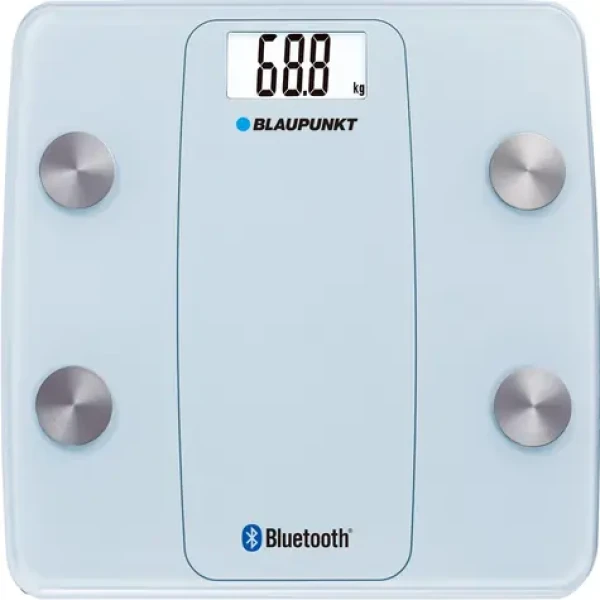 Blaupunkt BSM711BT modrá / osobná váha / nosnosť 180 kg / pamäť pre viacerých užívateľov / monitorovanie tuku / 2x AAA (BSM711BT)
