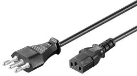 MicroConnect Power Cord Taliansko typ L - C13 1.8m čierna (PE100418)