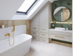 INVENA - Vaňa voľne stojaca k stene ryhovaná 170 glamour trend ľavá sifón biely; AN-02-12L-M