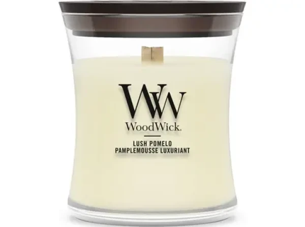 Woodwick Lush Pomelo (Solar Haze) sviečka malá (5038581182223)
