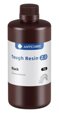 Anycubic Tough Resin 2.0 čierna 1 kg / UV živica - tekutý tlačový materiál / 365-405 nm (SRX2BK-101A)