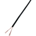 TRU COMPONENTS 93030c532 opletenie / lanko 2 x 1 mm² čierna 25 m; 93030c532