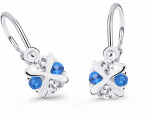 Cutie Jewellery Nežné detské náušnice bieleho zlata C2753-10-X-2