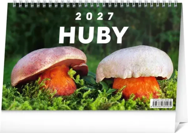 NOTIQUE Huby 2027 / Stolný kalendár / 23,1 x 14,5 cm