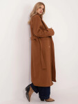 Dámsky kabát LK CZ 509786.99 Svetlohnedý - LAKERTA L/XL světle hnědá