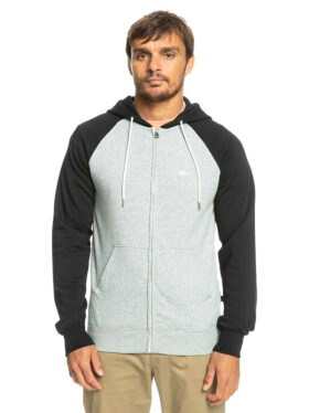 Quiksilver EVERYDAY LIGHT GREY HEATHER pánske mikiny na zips