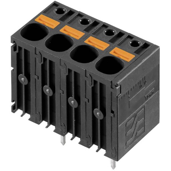 Weidmüller 2491640000 skrutkovacia svorka 6 mm² Pólov 4 čierna 80 ks; 2491640000
