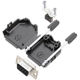 TRU COMPONENTS TCDPPK09BKDMSK 7709028K sada D-SUB zásuvková lišta 180 ° Pólov: 9 spájkovaný 1 ks; 7709028K