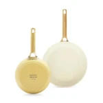 GreenPan Sada 2 nepriľnavých keramických panvíc Padova Reserve 20 cm + 26 cm žltá (CC008486-001)