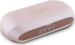 Guess Guess Bluetooth Headphones GUTWSC2MCDSP TWS + Docking Station Pink/Pink Elongated Metallic Printed Logo