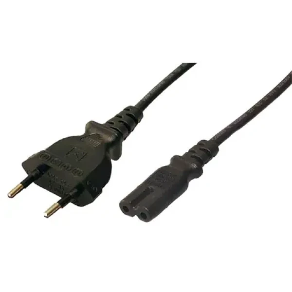 LogiLink Euro-8 VDE čierna / Napájací kábel / 1,8 m / 250 V / 2,5 A (CP092)