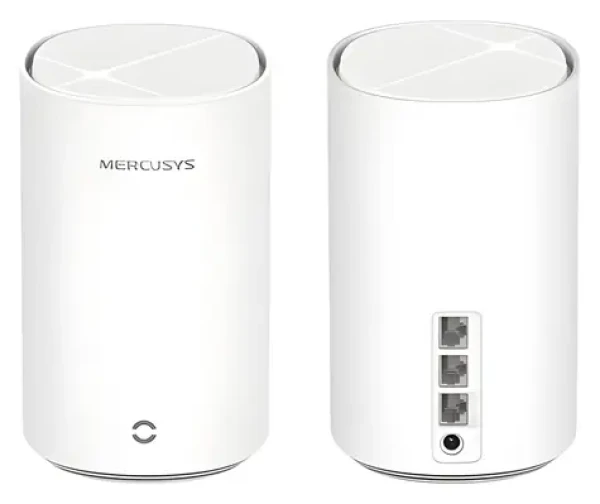 Mercusys Halo E27BE (2-pack) / Wi-Fi 7 Mesh systém BE3600 / Dual-Band / 2,4 GHz 688 Mb/s / 5 GHz 2880 Mb/s / 3x GLAN (Halo E27BE(2-pack))