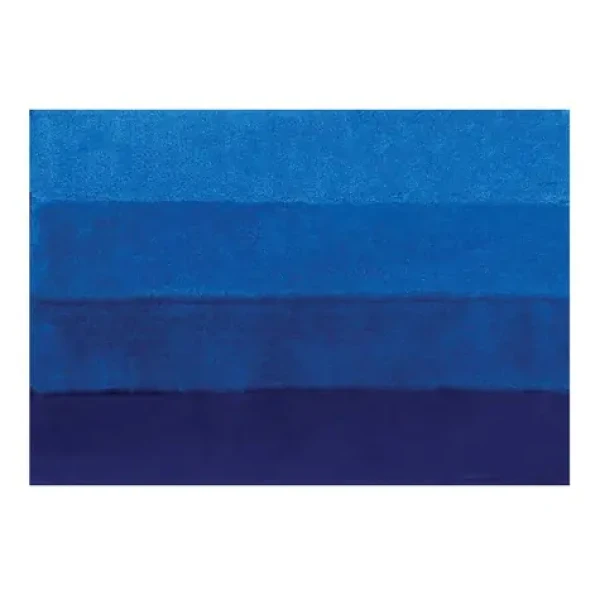 Spirella FOUR kúpeľňová predložka 60 x 90 cm modrá / polyester / protišmyková (7610583161734)