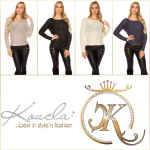 Sexy KouCla 2in1 sweater Wrap Look at the back Einheitsgroesse