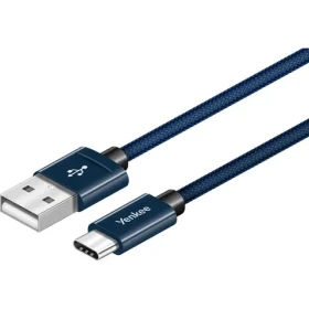 YENKEE YCU 302 kábel USB 2.0 na USB-C modrá / MM / dĺžka 2m / 480 Mbs / 3A (8590669248094)