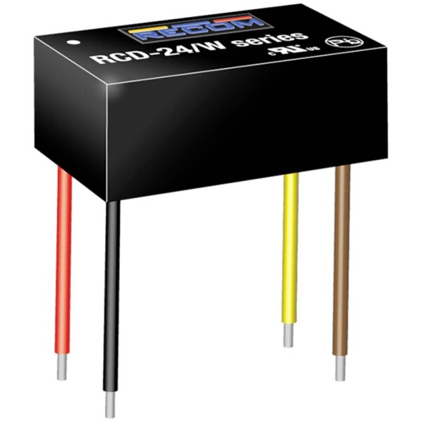 RECOM LED driver 0 - 600 mA 2 - 35 V/DC nastaviteľný; RCD-24-0.60/W