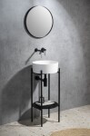 SAPHO - THIN umývadlo na dosku, priemer 38cm, bielá mat WN548