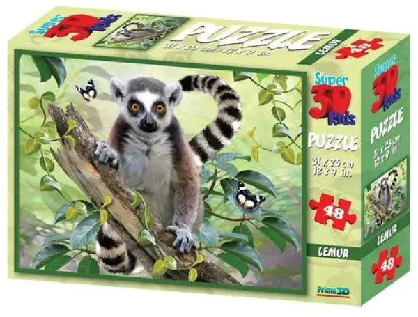 Prime 3D Puzzle Lemur