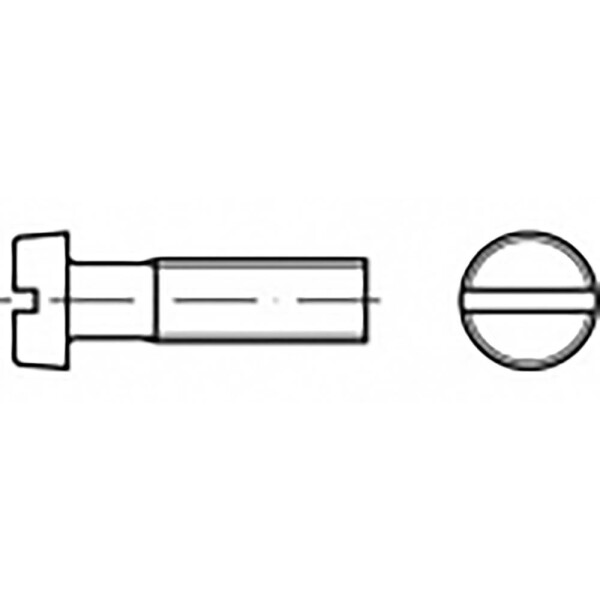 TOOLCRAFT TO-6865455 skrutky s valcovou hlavou M2 5 mm drážka Ušlechtilá ocel V4A A4 200 ks; TO-6865455