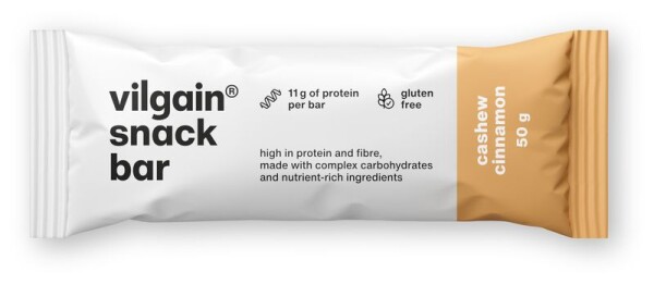 Vilgain Snack Bar – Kešu a škorica 50 g