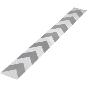 TOOLCRAFT RTS115/1000-SV 1563960 Warning stripe RTS strieborná, sivá (d x š) 1 m x 11.5 cm 1 ks; 1563960