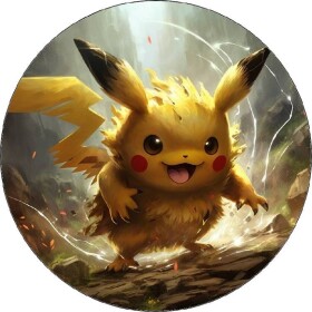 Jedlý papier Pokémoni Pikachu 19,5 cm - Pictu Hap - Pictu Hap