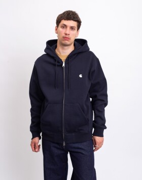 Carhartt WIP Hooded Mack Sweat Jacket Dark Navy / Wax XL
