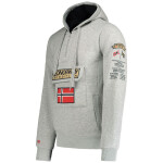 Pánska mikina 100 M WU4184H/GN B sivá - Geografické Nórsko M