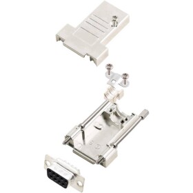 Encitech DTSL09-T-JSRG+DMS-K 6355-0040-31 sada D-SUB zásuvková lišta 180 ° Pólov: 9 spájkovaný 1 sada; 6355-0040-31