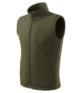 Ďalšia fleecová vesta unisex vojenská XS