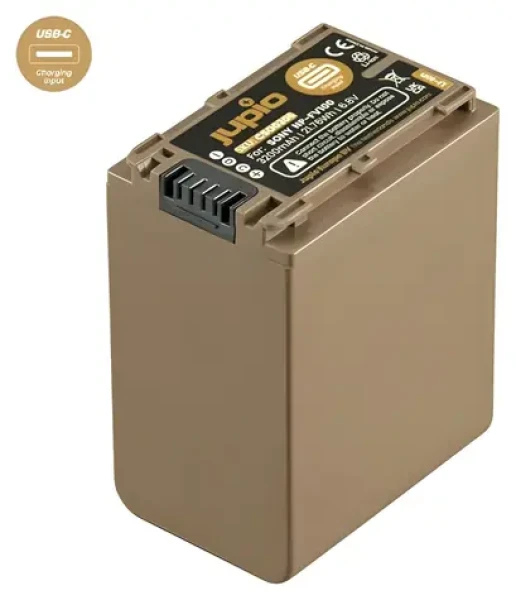 JUPIO NP-FV100 ULTRA C / Akumulátor pre Sony videokamery / USB-C nabíjanie / 3200 mAh (CSO0306)