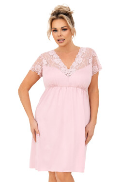 Nočná košeľa Livia Plus Powder Pink - Donna XXXL