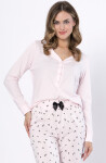 Laveza Afra pyžamo 1617 dĺžka/r M-2XL světle růžová XXL