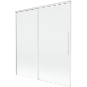 MEXEN/S - Rox vaňová zástena 2-krídlová posuvná 150 x 150, transparent, biela 8C9-150-001-20-00