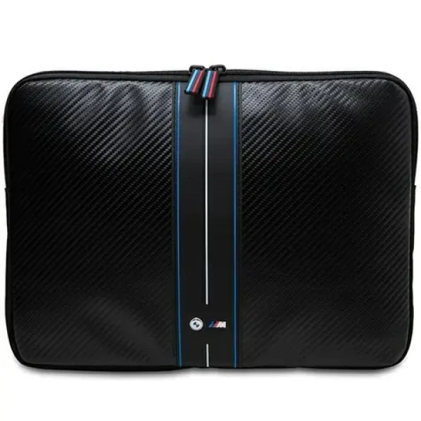 BMW Carbon Blue Stripe Sleeve 16" čierna / Puzdro / Pre notebook 16" (BMCS16COMSCAKL)