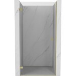 MEXEN/S - Lunar-B sprchové dvere krídlové ľavé 80, transparent, zlatá 832-080-000-50-00-L